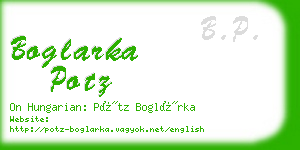 boglarka potz business card